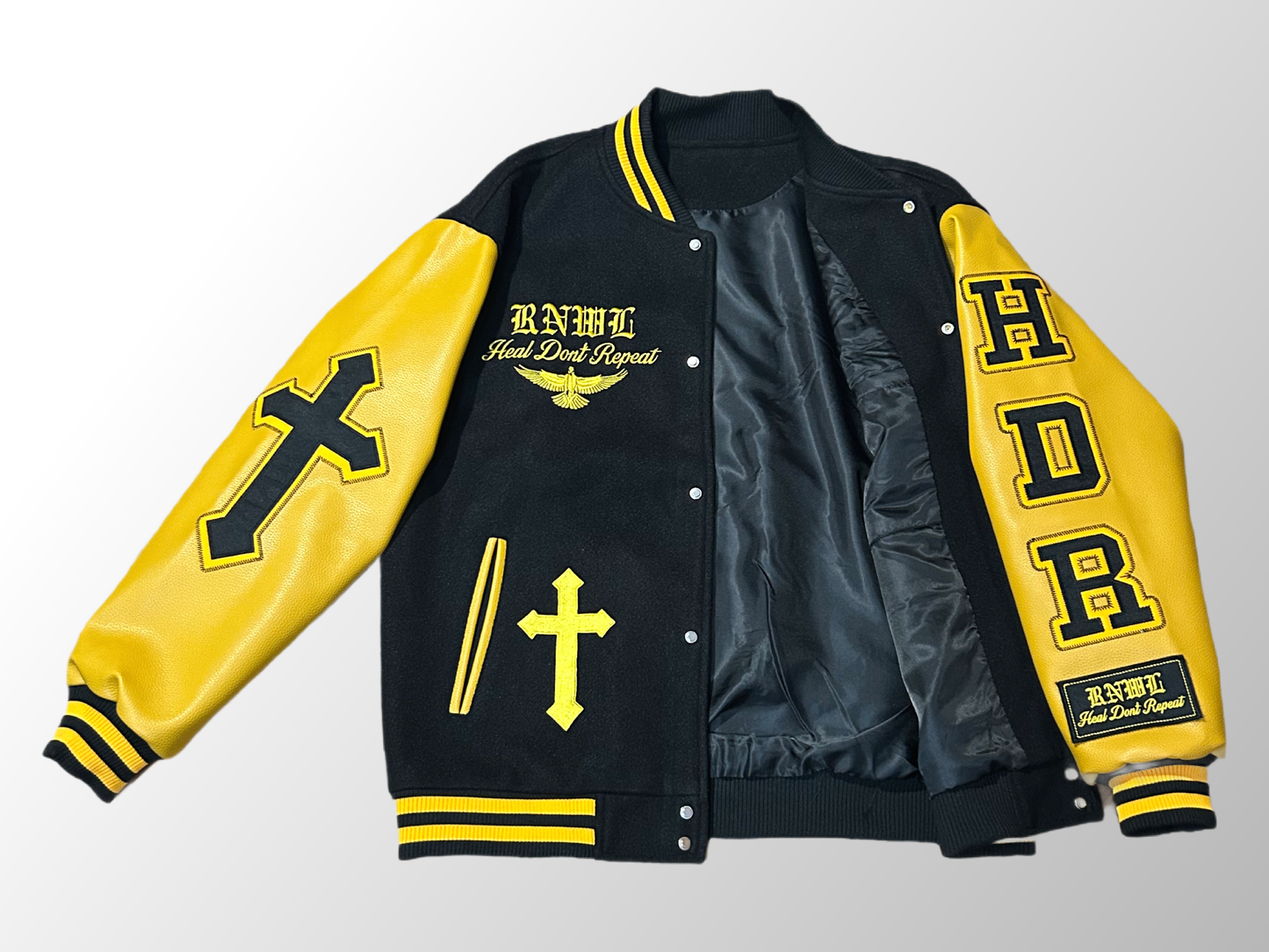 Yellow RNWL Varsity Jacket - Moving Forward