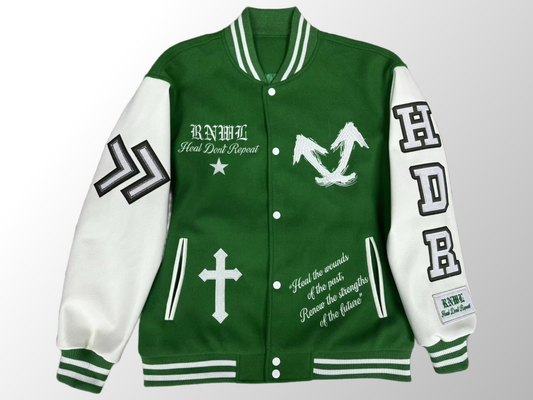 Green RNWL Varsity Jacket - Moving Forward